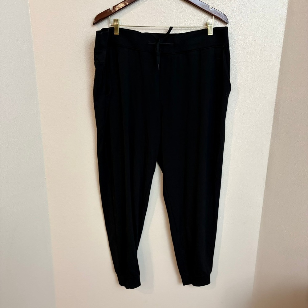 Cozy Earth Brushed Bamboo Joggers XL Black Lounge Athleisure Sustainable Soft